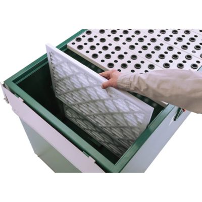 Image showing 7 th Grizzly G0631-28 x 79in. Extra-Long Downdraft Sanding Table