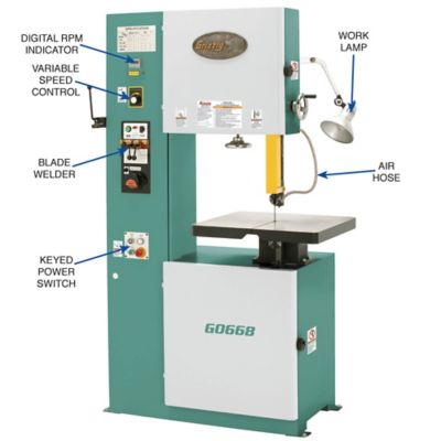 Image showing  G0668-20 in. 2 HP Vertical Metal-Cutting B, G0668
