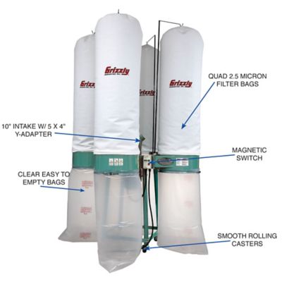 Image showing  G0673-10 HP Industrial Dust Collector