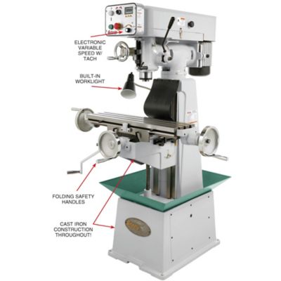 Image showing  G0678-8 in. x 30 in. 1-1/2 HP Variable-Speed, G0678