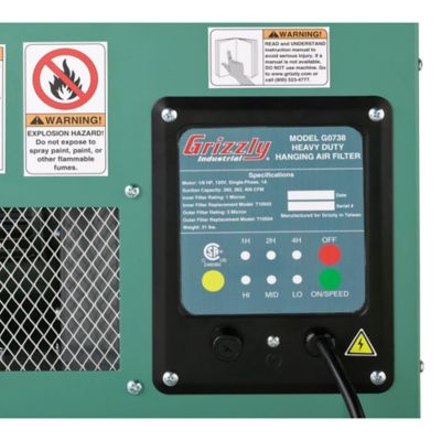 Image showing  G0738-Hanging Air Filter 3-Speed