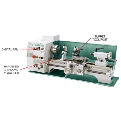 Image showing  G0752-10 in. x 22 in. Variable-Speed Lathe, G0752