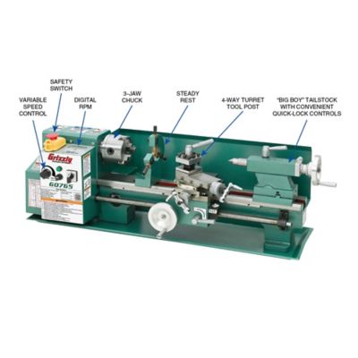 Image showing  G0765-7 in. x 14 in. Variable-Speed Benchtop, G0765