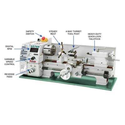 Image showing  G0768-8 in. x 16 in. Variable-Speed Benchtop, G0768