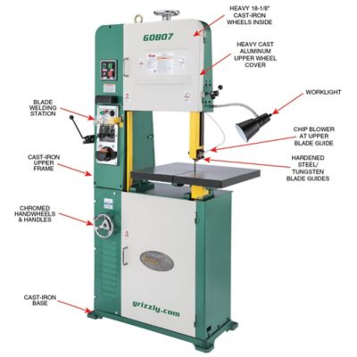 Image showing  G0807-18 in. 2 HP Variable-Speed Vertical, G0807