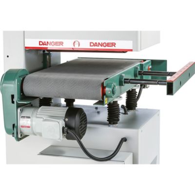Image showing 6 th Grizzly G0819-15 in. 5 HP Open-End Wide-Belt Sander