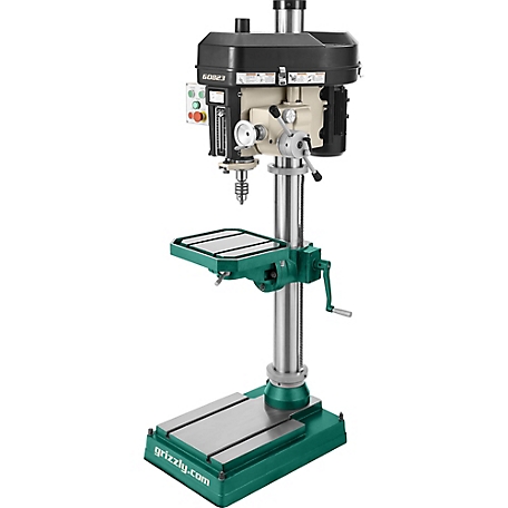 Grizzly G0823-15 in. Drill Press With Auto Downfee, G0823