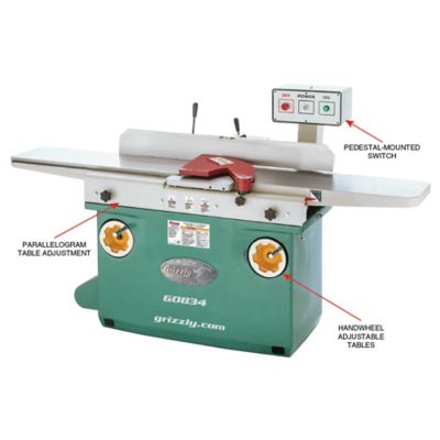 Image showing  G0834-12 in. x 84 in. Jointer with Spiral Cutter, G0834