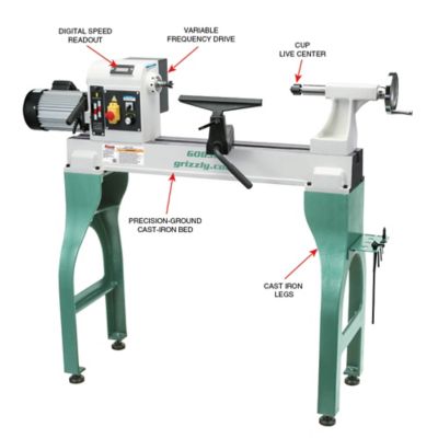 Image showing  G0838-16 in. x 24 in. Variable-Speed Wood La, G0838