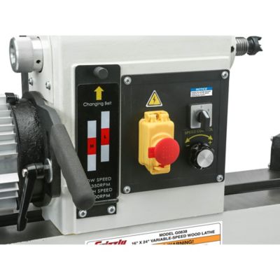 Image showing 5 th Grizzly G0838-16 in. x 24 in. Variable-Speed Wood La, G0838
