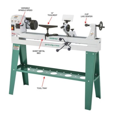 Image showing  Wood Lathe With Copy A, 14 in. x 37 in.