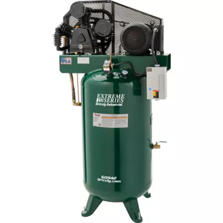 Grizzly G0942-80-Gallon 7.5 HP Extreme Series Ai Stationary Air Compressors