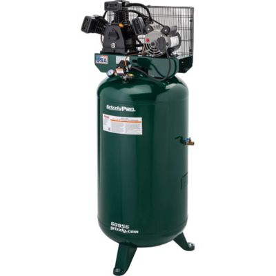 Grizzly 5 HP 80 gal. 1-Stage Stationary Air Compressor, 150 PSI