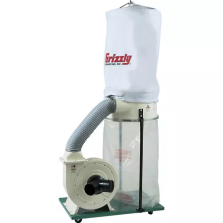 Grizzly 2 HP 9A Dust Collector with Aluminum Impeller 5.7 cu ft Capacity 1 550 CFM Dust Collectors