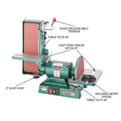 Image showing  G1183-6 in. x 48 in. Belt/12 in. Disc Combo Sa