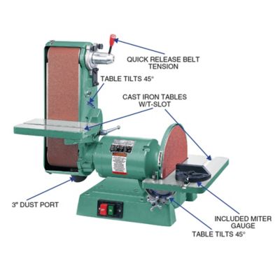 Image showing  G1276-6 in. x 48 in. Belt/12 in. Disc Combo Sa