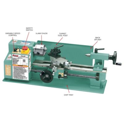 Image showing  7 x 12in. Metal Lathe, G8688