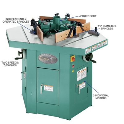 Image showing  G9933-3 HP Three-Spindle Shaper, G9933