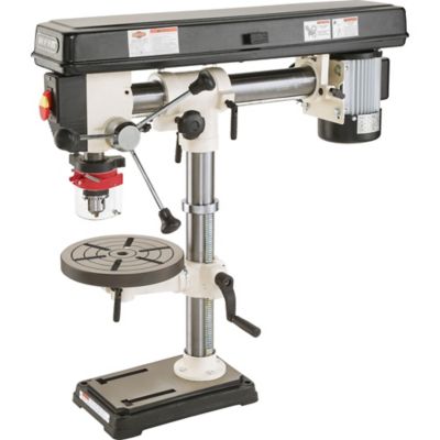 Shop Fox W1669-34 in. Benchtop Radial Drill Press, W1669