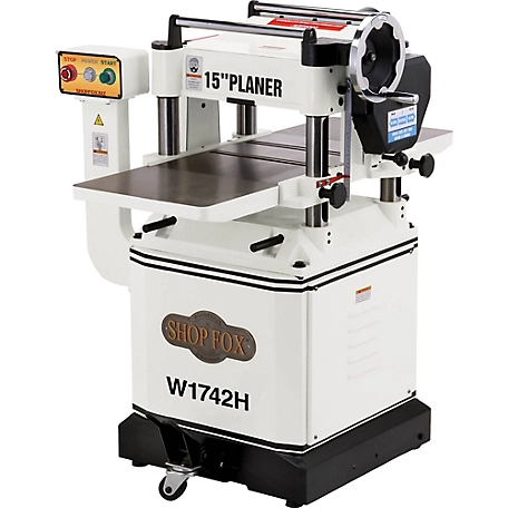 Shop Fox W1742H-15 in. Planer With Mobile Base and, W1742H