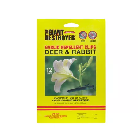 The Giant Destroyer Deer and Rabbit Clips 12 Pack Animal & Rodent Repellent