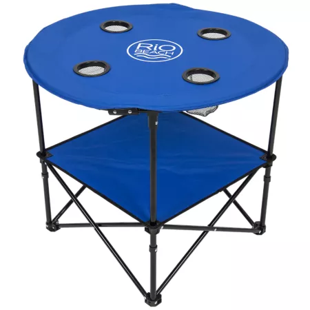 RIO round folding portable family table 28 in. Camp Tables