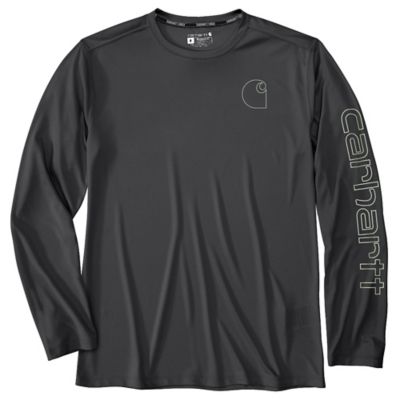 Image showing  Men's Force Sun Defender Lightweight Logo Graphic Long-Sleeve T-Shirt, 106164-WHT
