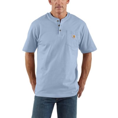 Carhartt Men's Loose Fit Heavyweight Short-Sleeve Pocket Henley T-Shirt, K84-HA9