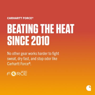 Image showing 6 th Carhartt Men's Force Relaxed Fit Midweight Logo Graphic Hooded Long-Sleeve T-Shirt, 106654-CRH