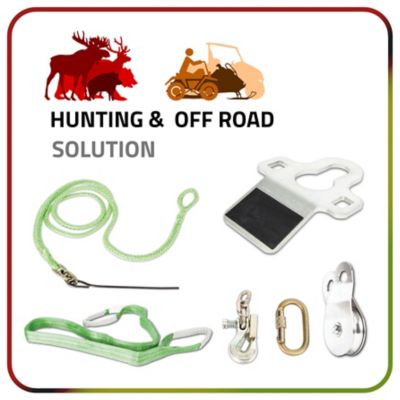 Portable Winch Hunting and Off Roading Accessory Kit