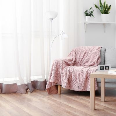 Creekwood Home Traditional 2 Light Mother Daughter Metal Floor Lamp with Torchiere and Reading Light Plastic Shades
