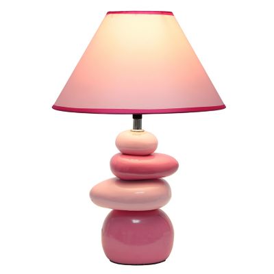 Image showing  Contemporary Ceramic Stacking Stones Table Desk Lamp
