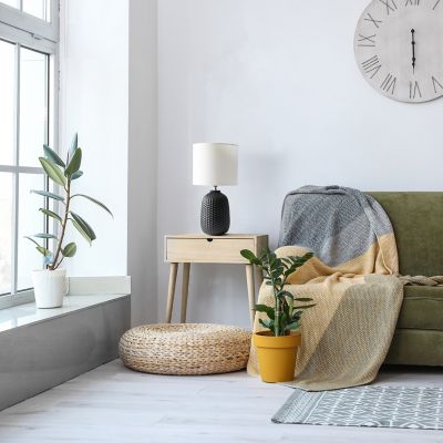 Simple Designs Traditional Ceramic Purled Texture Bedside Table Desk Lamp with Fabric Drum Shade