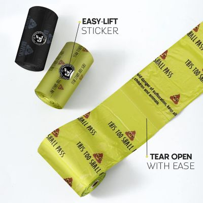 Image showing  Humorous Dog Poop Bags with Dispenser