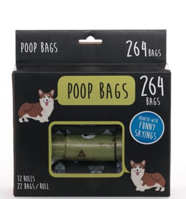 Precious Tails Humorous Unscented Dog Poop Bags, 264 ct.