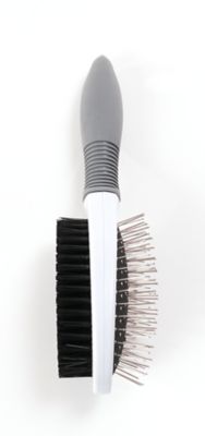 Image showing  Double-Sided Dog Brush, White