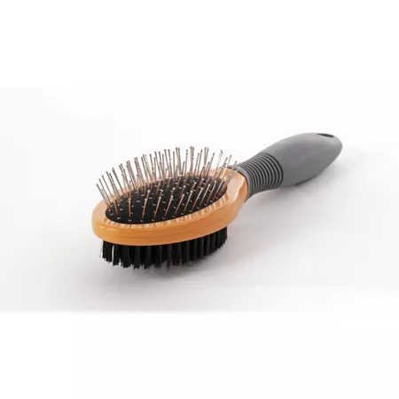 Precious Tails Double Sided Dog Brush Orange Pet Brushes & Combs