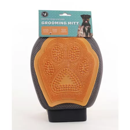 Precious Tails Grooming Glove Orange Small Pet Grooming Accessories