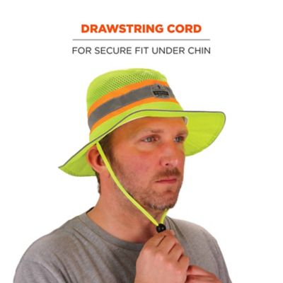 Image showing 5 th Ergodyne Hi-Vis Ranger Sun Hat - PVA