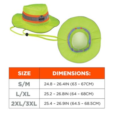 Image showing 6 th Ergodyne Hi-Vis Ranger Sun Hat - PVA