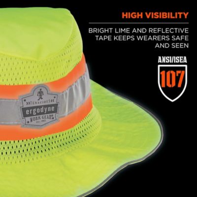Image showing  Hi-Vis Ranger Sun Hat - Microfiber