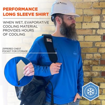 Image showing 2 th Ergodyne Cooling Long Sleeve Sun Shirt with Uv Protection