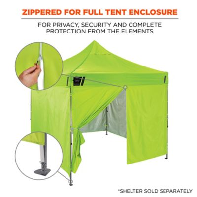 Image showing  Pop-Up Tent Sidewall Zipper - 10 ft. x 10 ft., Lime