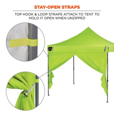 Image showing  Pop-Up Tent Sidewall Zipper - 10 ft. x 10 ft., Lime