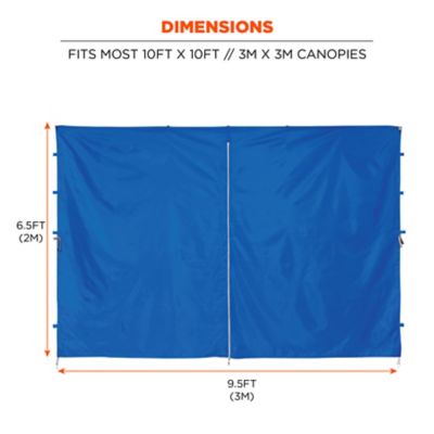 Image showing  Pop-Up Tent Sidewall Zipper - 10 ft. x 10 ft., Lime