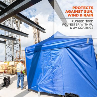 Image showing  Pop-Up Tent Sidewall Zipper - 10 ft. x 10 ft., Blue