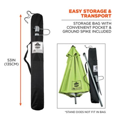 Image showing 5 th Ergodyne Lightweight Work Umbrella Stand Kit