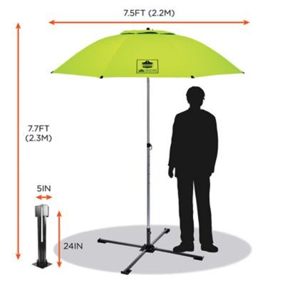 Image showing 6 th Ergodyne Lightweight Work Umbrella Stand Kit