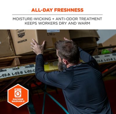 Image showing 6 th Ergodyne Long Sleeve Lightweight Base Layer Shirt