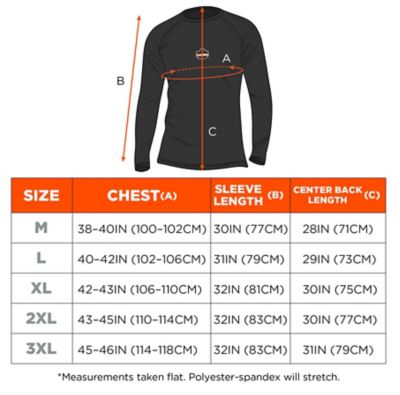 Image showing 7 th Ergodyne Long Sleeve Lightweight Base Layer Shirt